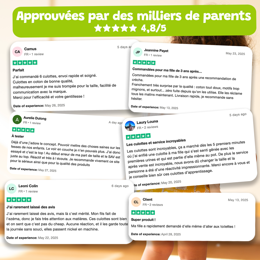 Culottes de Nuit - Pack de 3 - Petits Rêves ✨